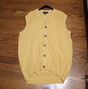 Brooks Brother Mens Yellow spring Sweater Vest